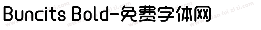Buncits Bold字体转换